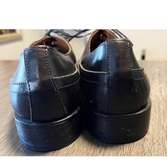 JOHN VARVATOS $675 BLACK LEATHER DERBY SHOES - Picture 6 of 11